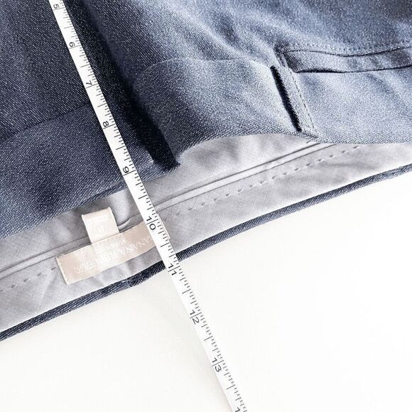 Banana Republic Womens Sloan Fit Trouser Ankle Pants Navy White Size 8 - Picture 10 of 10